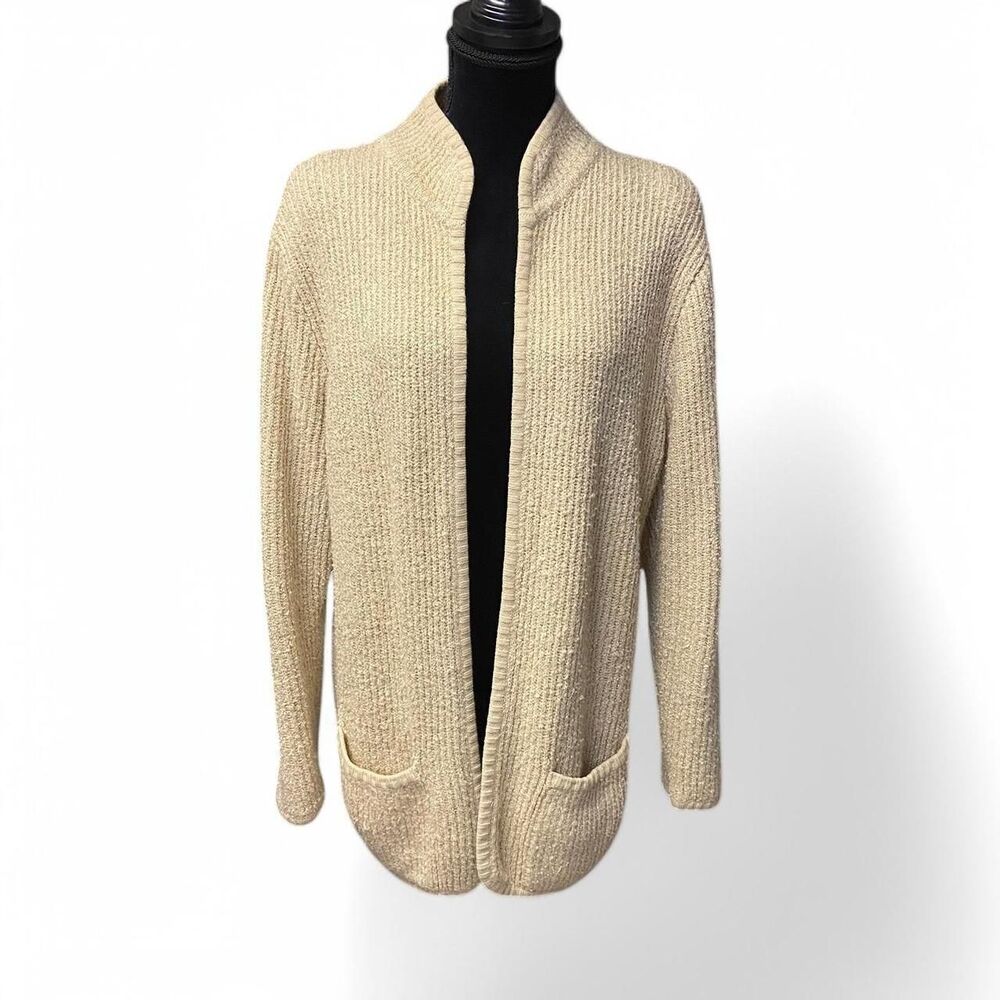 Joan Harper cream open cardigan size L